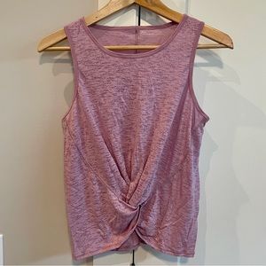 Lululemon Breeze Through Twist Tank Rose Blush